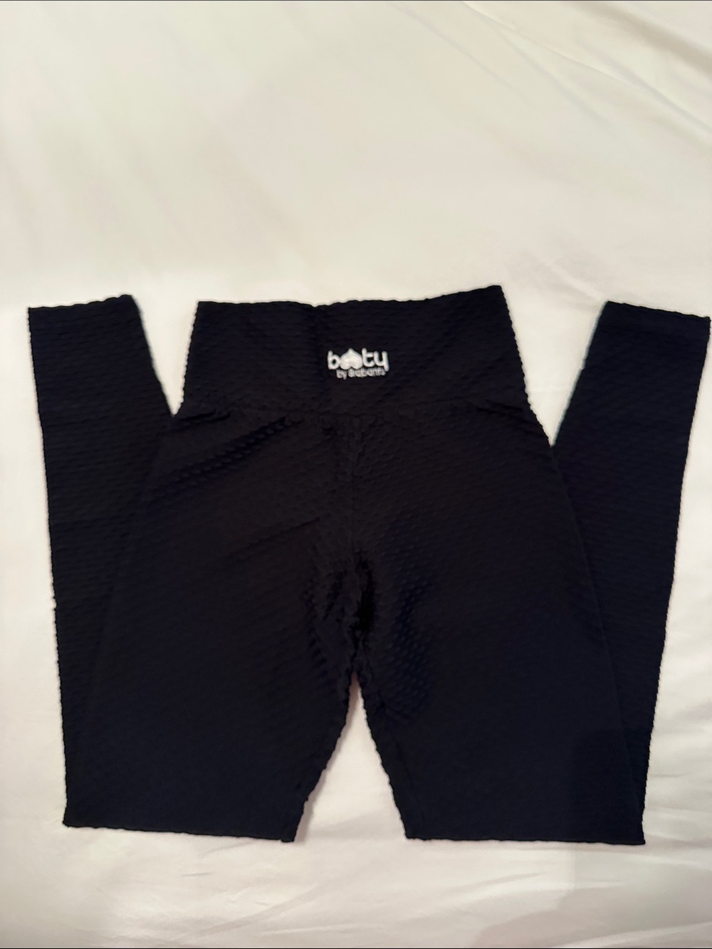 Booty by Brabants Black Textured High-Waist Leggings